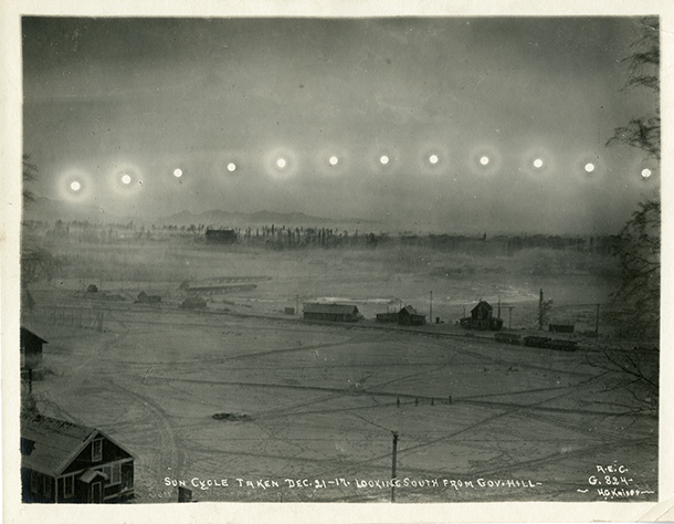 HG KAISER, Sun cycle. 21 décembre 1917, sud de la colline du gouvernement. Anchorage, en Alaska