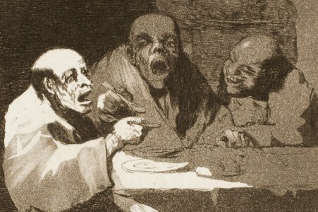 Goya, detail from Plate 13 of Los Caprichos (1799)