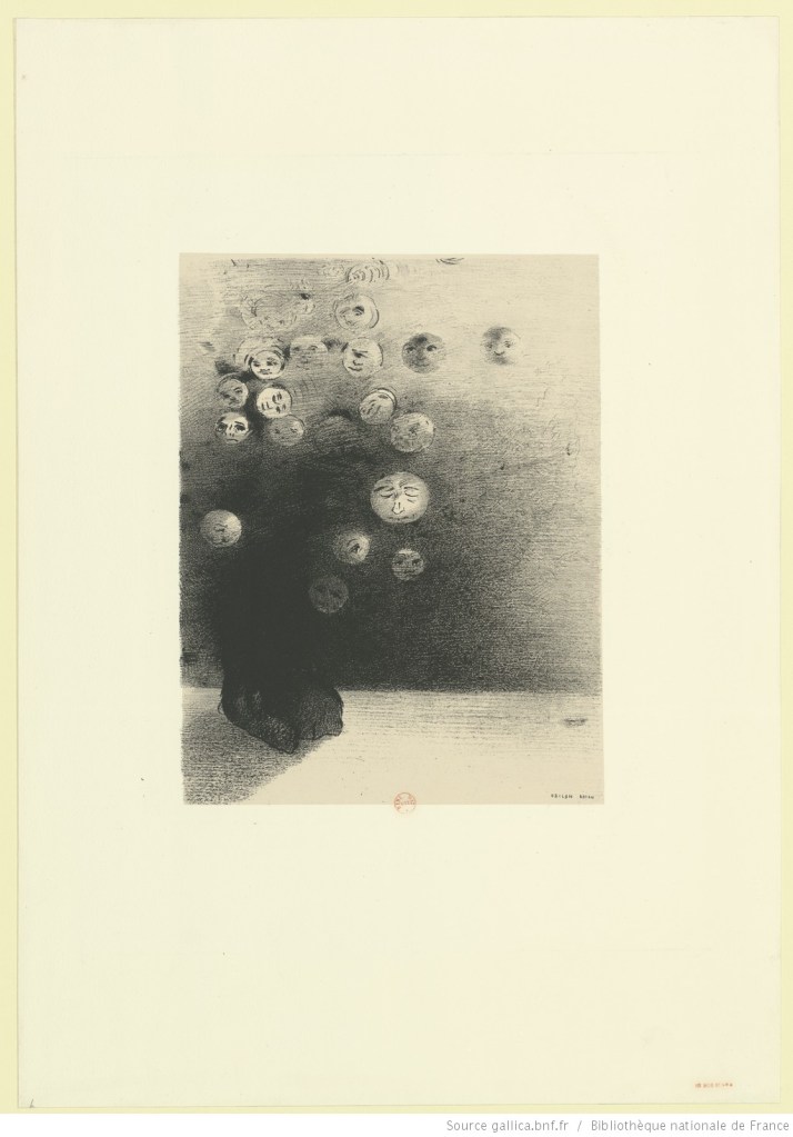 Image[N'y a-t-il pas un monde invisible] - [estampe] : Odilon Redon