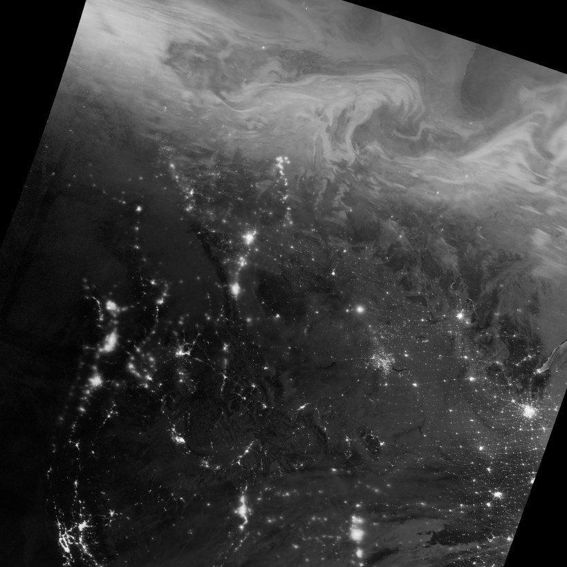 Lights in the Darkness via NASA